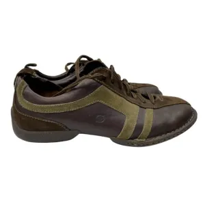 Born Men's Brown Leather Bicycle Toe Casual Oxfords Size 11