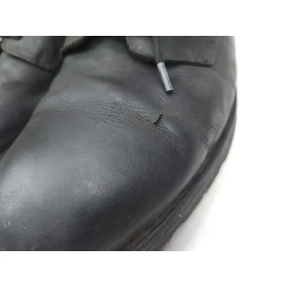 Born Mens Oxfords Shoes  Black Leather Lace Up Round Toe 13 M