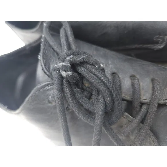 Born Mens Oxfords Shoes  Black Leather Lace Up Round Toe 13 M