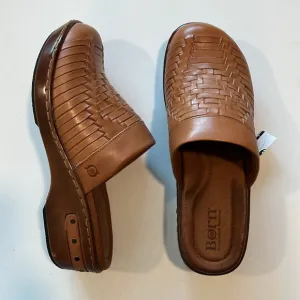 Born - Yucatán woven leather clogs, 8, natural