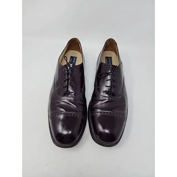 Bostonian Impression Mens 15 D/B Cap Toe Brogue Lace Up‎ Oxfords Brown 22028