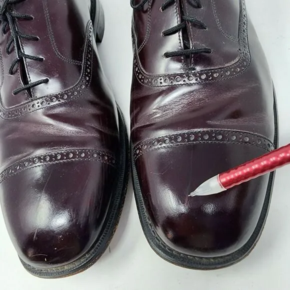 Bostonian Impression Mens 15 D/B Cap Toe Brogue Lace Up‎ Oxfords Brown 22028