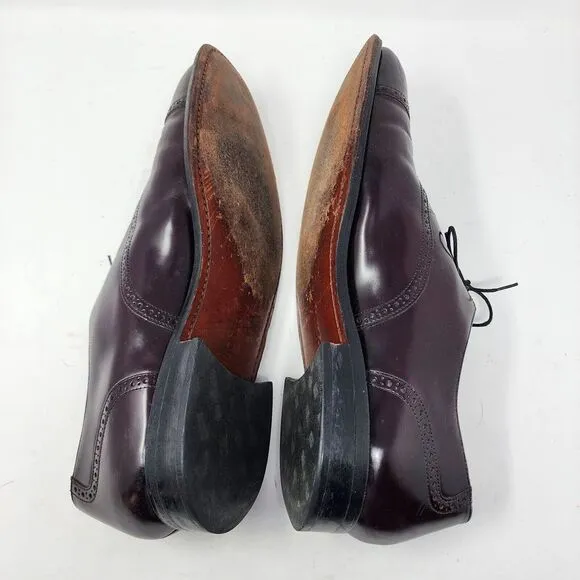 Bostonian Impression Mens 15 D/B Cap Toe Brogue Lace Up‎ Oxfords Brown 22028