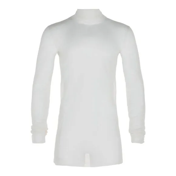 Bottega Veneta Transparent Silk Turtleneck Sweater White Mens