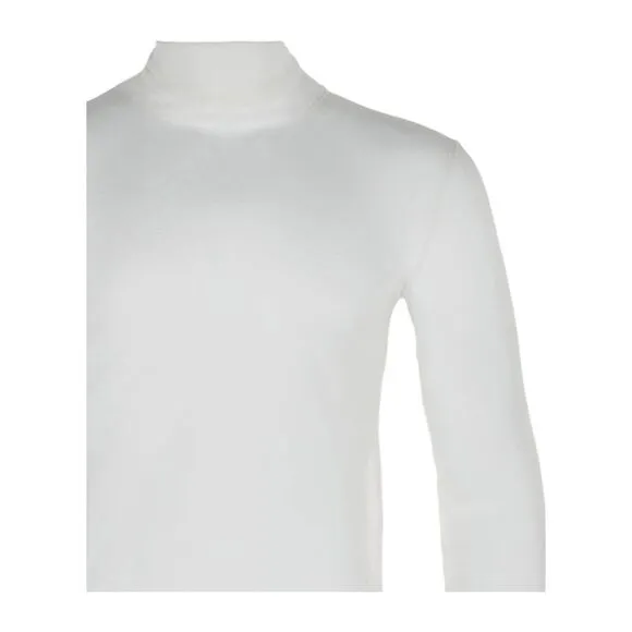 Bottega Veneta Transparent Silk Turtleneck Sweater White Mens