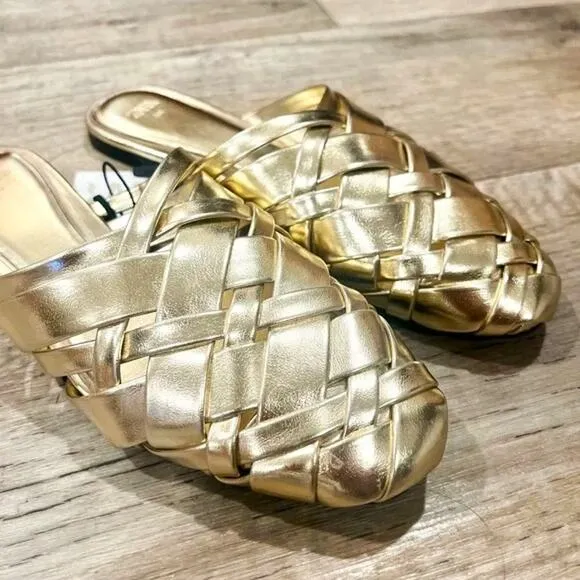 BOTTEGA VENETTA INSPIRED!!! RARE! ZARA Woven Mules NWT