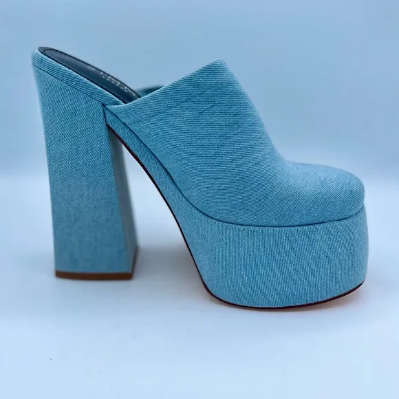 Brand New Denim Platform Heels Size 8