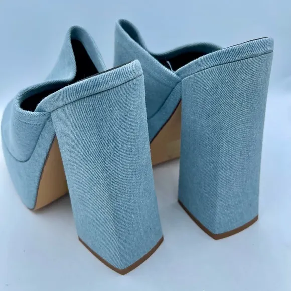 Brand New Denim Platform Heels Size 8