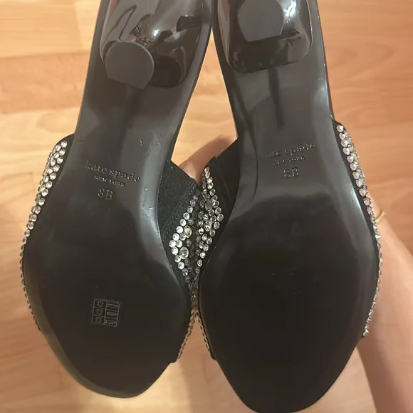 Brand new Kate spade rhinestone kitten heels