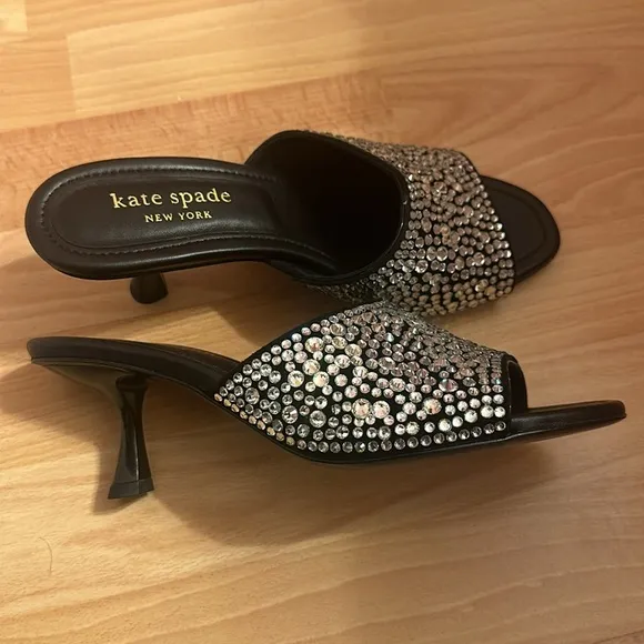 Brand new Kate spade rhinestone kitten heels
