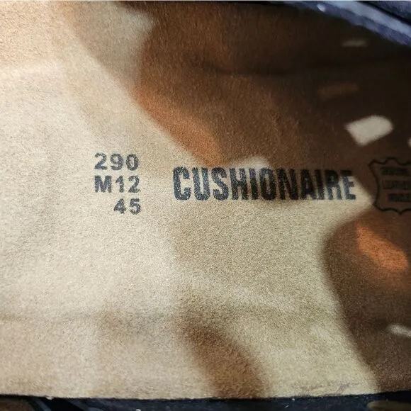 BRAND NEW CUSHIONAIRE LEATHER  CLOGS MULES SLIPPERS SANDALS