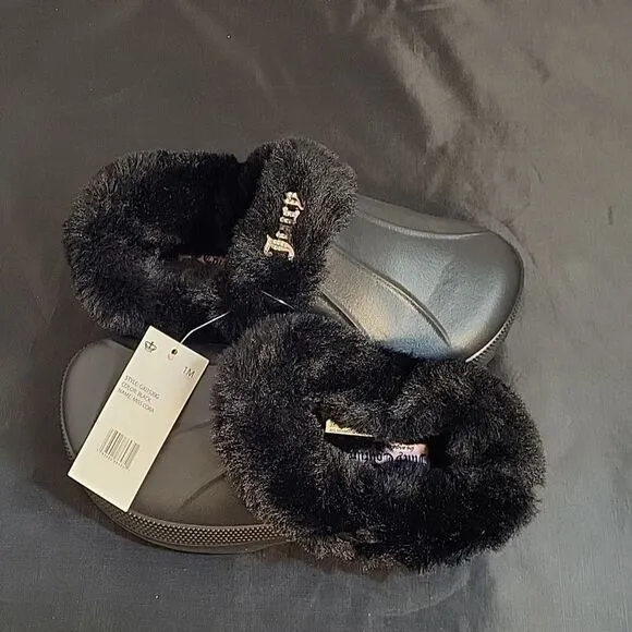 BRAND NEW JUICY COUTURE CORA CLOGS WITH GOLD DETAILS DESIGN LOGO