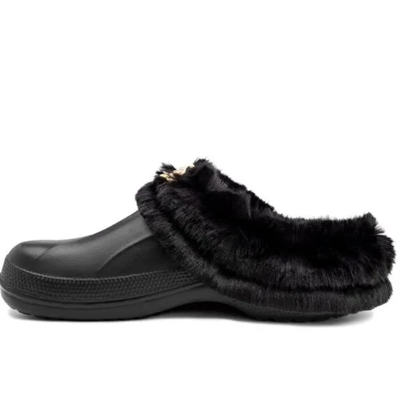 BRAND NEW JUICY COUTURE CORA CLOGS WITH GOLD DETAILS DESIGN LOGO