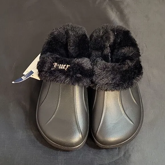 BRAND NEW JUICY COUTURE CORA CLOGS WITH GOLD DETAILS DESIGN LOGO
