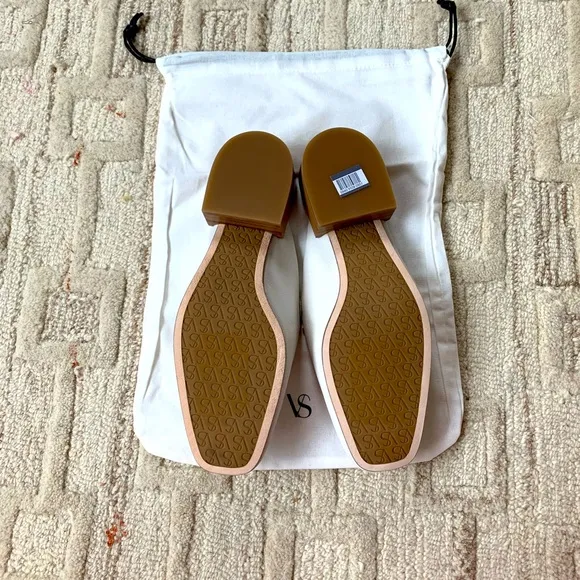 BrandNew Via Spiga Bibiane Stacked Heel Mules