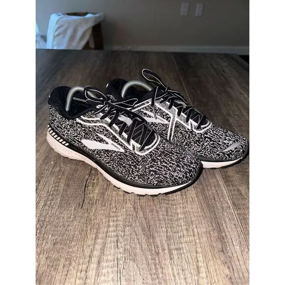 Brooks Adrenaline GTS 20 Men's Running Shoes Size 9 D (Medium) Black White
