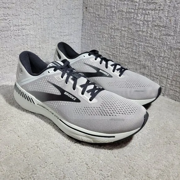 Brooks Adrenaline GTS 22 Men's Size 14D Gray Running Sneaker Shoes 1103661D012