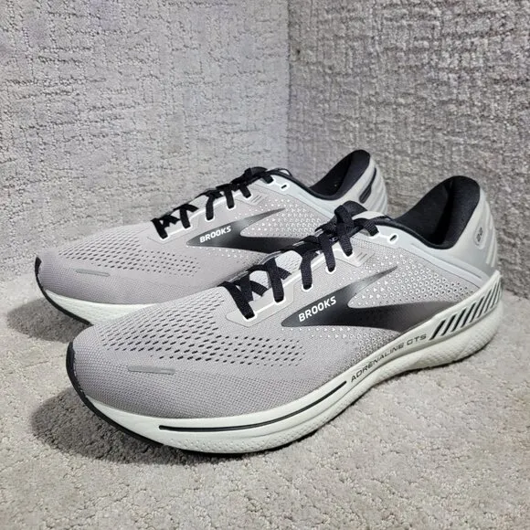 Brooks Adrenaline GTS 22 Men's Size 14D Gray Running Sneaker Shoes 1103661D012
