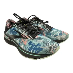 Brooks Adrenaline GTS 22 Running Shoes Black/Yucca/Flamingo Pink US Women 10
