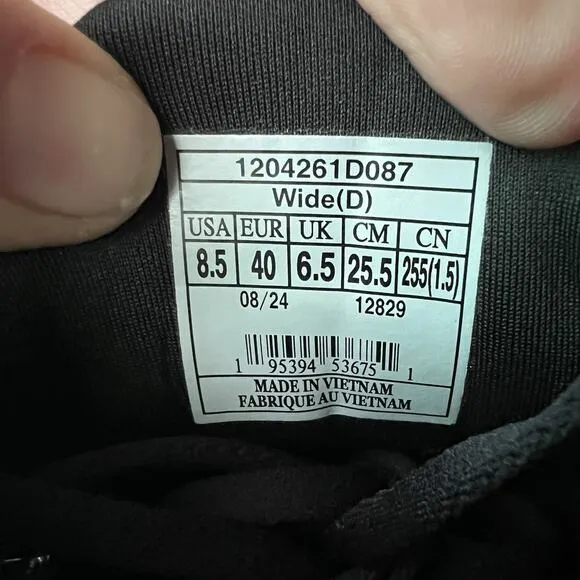 Brooks Adrenaline GTS 24 Black White Women's 8.5 D Road Running Shoes Sneakers