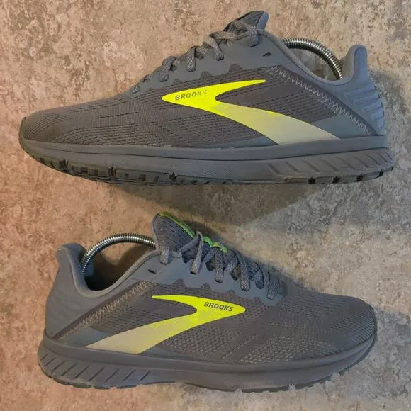 Brooks Anthem 5 Men's 9.5 Running Shoes Grey Nightlife Volt Cushion Neutral
