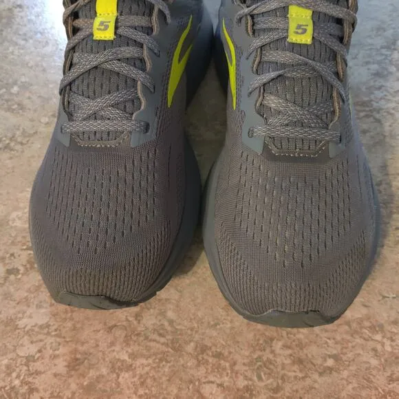 Brooks Anthem 5 Men's 9.5 Running Shoes Grey Nightlife Volt Cushion Neutral