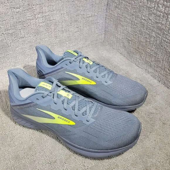 Brooks Anthem 5 Men's Size 13 US Grey Volt Running Sneaker Shoes 1103781D076
