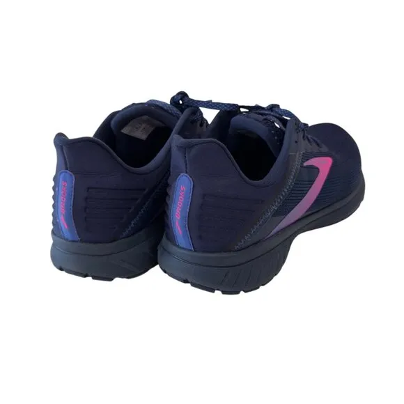 Brooks Anthem 5 Womens Athletic Running Shoes SZ 11 Navy &amp; Pink Mesh