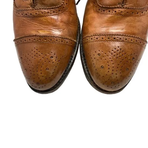 Brooks‎ Brothers 346 Walnut Leather Cap Toe Balmoral Oxfords