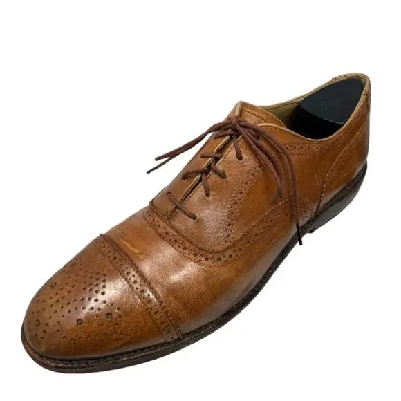 Brooks‎ Brothers 346 Walnut Leather Cap Toe Balmoral Oxfords