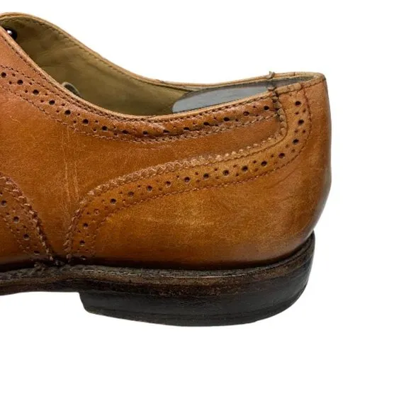 Brooks‎ Brothers 346 Walnut Leather Cap Toe Balmoral Oxfords