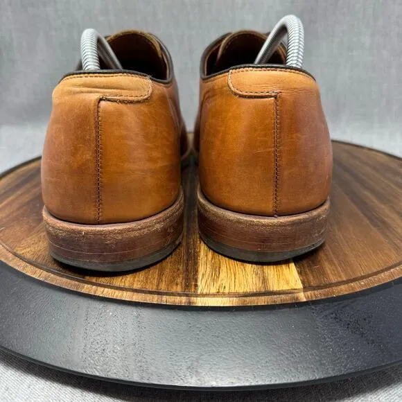 Brooks Brothers Men's 11.5 D Cap Toe Brown Leather Oxfords Welted Dress Shoes