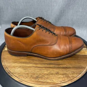 Brooks Brothers Men's 11.5 D Cap Toe Brown Leather Oxfords Welted Dress Shoes