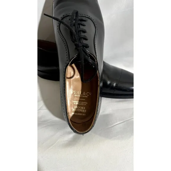 Brooks Brothers Peal &amp; Co Brogue Oxfords Sz. 10 D Made in England