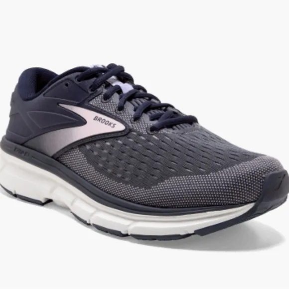 Brooks Dyad 11 Women’s Gray and White Activewear Running Shoes Size 7.5 Gray
