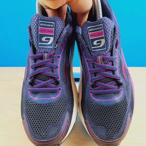 Brooks Dyad 9 Womens Size‎ 10 Blue Running Shoes Athletic Sneakers 1202231B442