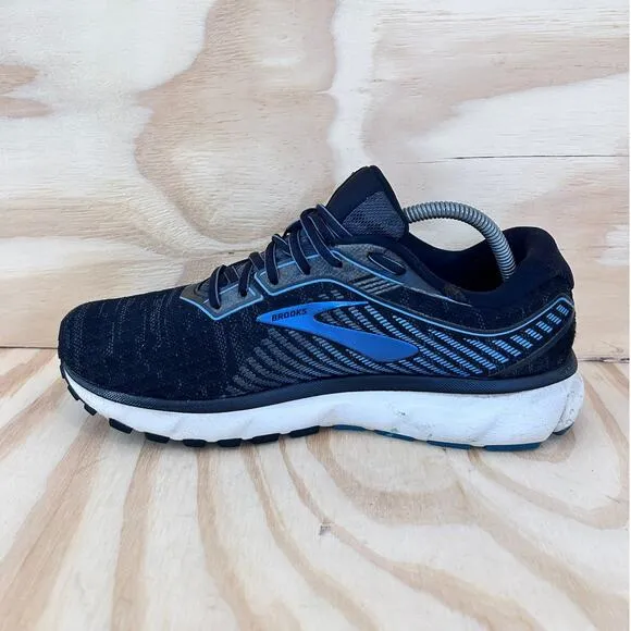 Brooks - Ghost 12 - Running Shoes - Black/Blue - Men's - 10 (D) - 1103161D058
