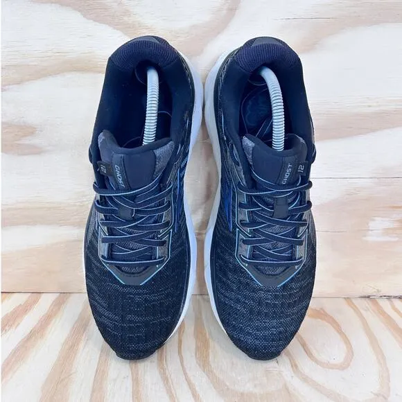 Brooks - Ghost 12 - Running Shoes - Black/Blue - Men's - 10 (D) - 1103161D058