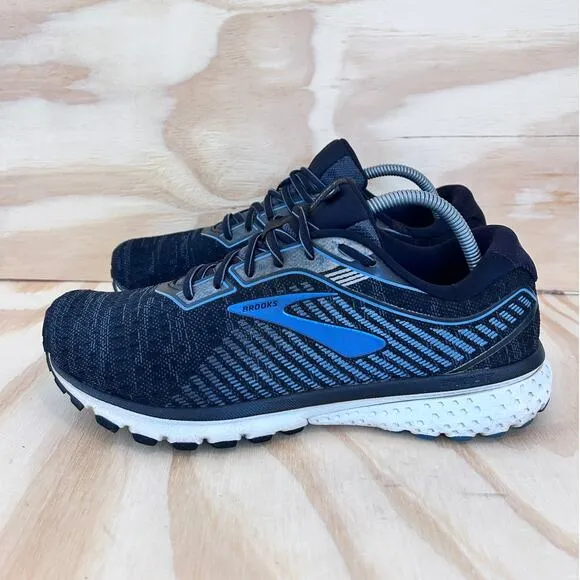 Brooks - Ghost 12 - Running Shoes - Black/Blue - Men's - 10 (D) - 1103161D058