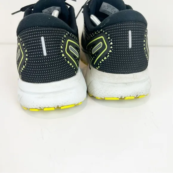 Brooks Ghost 14 Black Nightlife Lime Green Men’s Running Shoes Size US 12