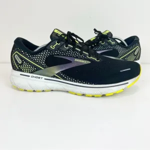 Brooks Ghost 14 Black Nightlife Lime Green Men’s Running Shoes Size US 12