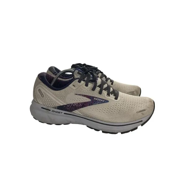 Brooks Ghost 14 Men's Size 11 Beige  Black running sneakers  Shoes