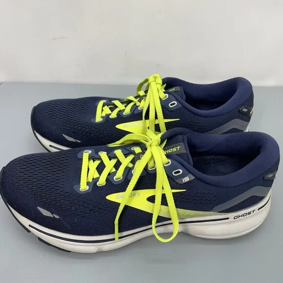 Brooks Ghost 15 Sneakers Shoes Athletic Running Training Blue Mens 8 D