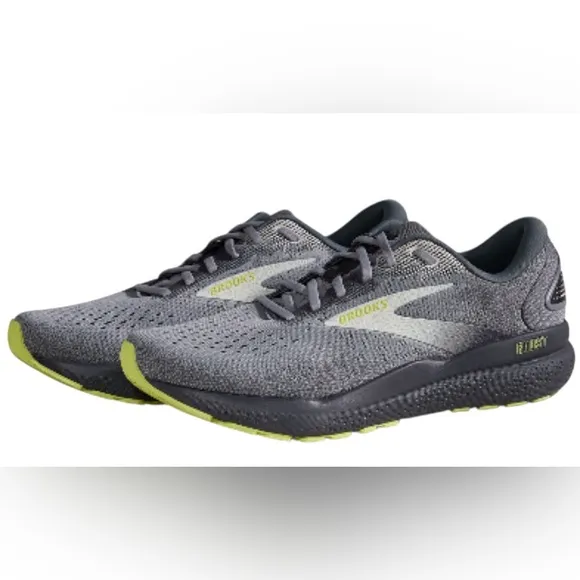Brooks Ghost 16 in Grey/Lime tennis shoes sneakers Size Men’s 10