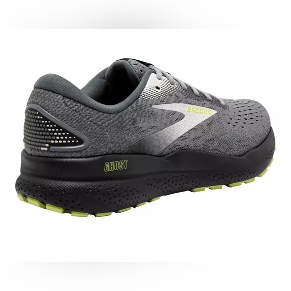 Brooks Ghost 16 in Grey/Lime tennis shoes sneakers Size Men’s 10