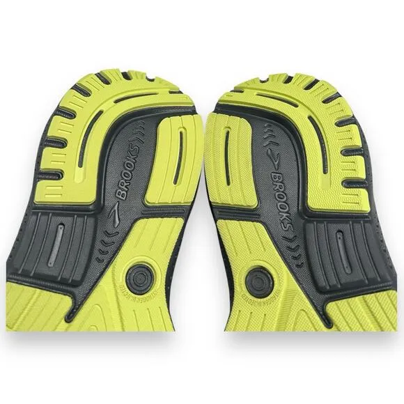 Brooks Ghost 16 Mens 11.5 Primer Grey Lime Road Running Shoes Neutral EUC!