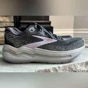 Brooks Ghost Max 2 Running Athletic Shoe Ebony/Sweet Lavender/Alloy Women’s Sz 7