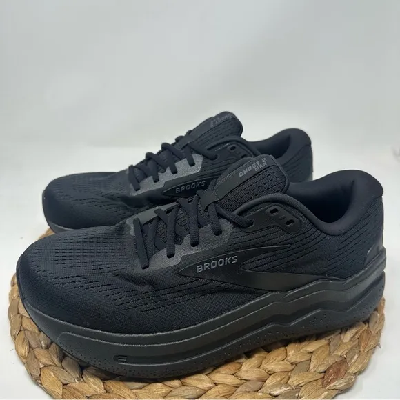 BROOKS Ghost Max 2 Running Shoes Black Ebony Size 10 EXTRA WIDE Men's