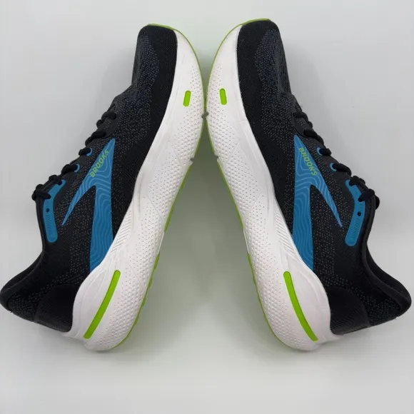 Brooks Ghost Max Running Shoes Mens 11 D Black Blue White Sneakers 1104061D060
