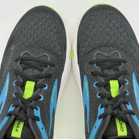 Brooks Ghost Max Running Shoes Mens 11 D Black Blue White Sneakers 1104061D060